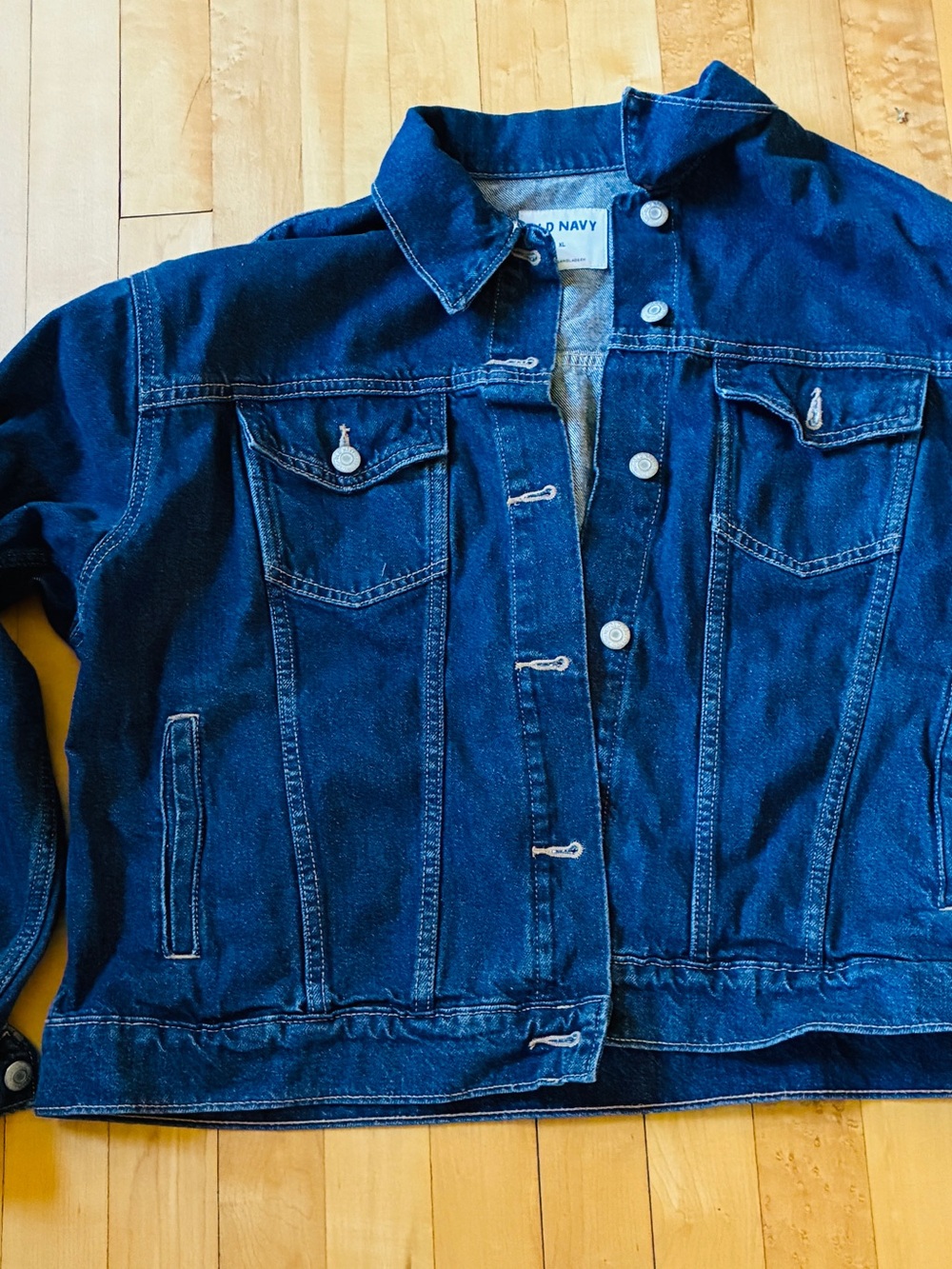 Old Navy Women's Indigo Denim Trucker Jacket
